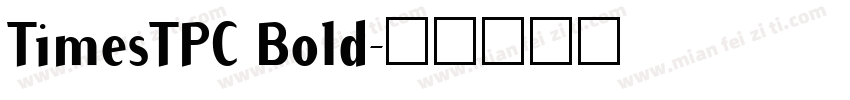 TimesTPC Bold字体转换